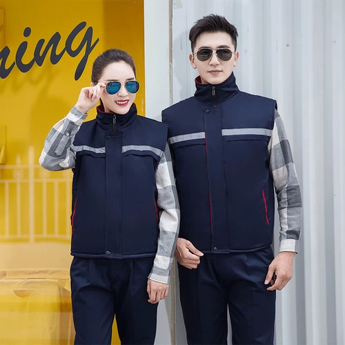 Зимний светоотражающий жилет для работы, пуховик, делается под заказ