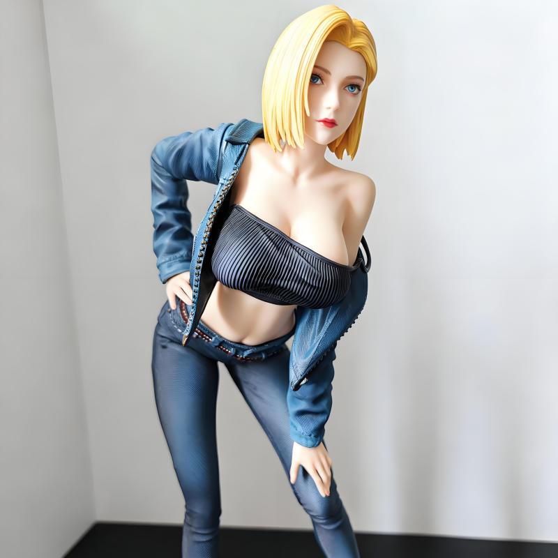 No. 18 Artificial Human Dragon Ball Beautiful Girl Anime Trendy Gk Figure Model Ornament Toy Gift