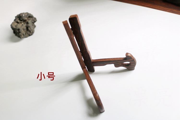 Amber Painted Plate Work Upright Display Wenge Tripod - Taobao