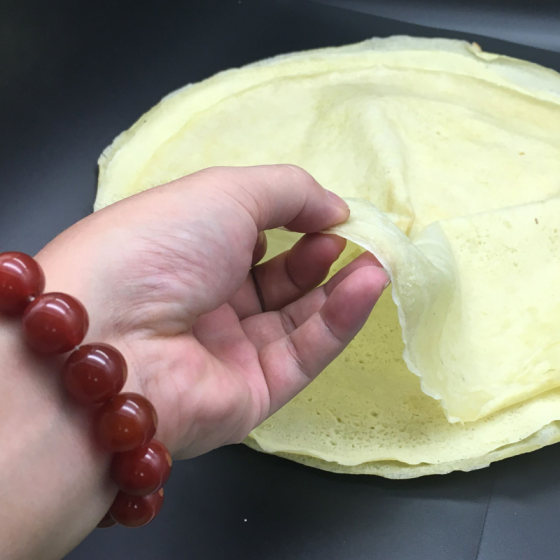 Hubei Doupizi Tianmen local specialty farm handmade fresh bean cakes, bean shreds, wet mung bean skin pancakes 3Jin [Jin equals 0.5kg] snacks