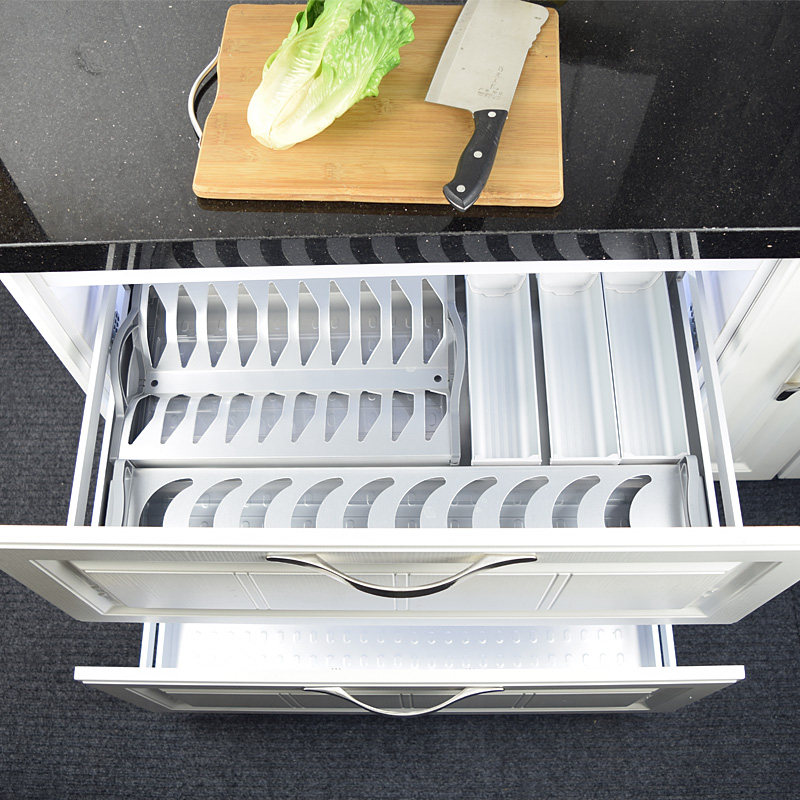 Space Aluminum Kitchen Cabinet Basket Basket Storage Basket Bowl