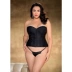Mỹ Shirley ren đen satin gợi cảm cắt thấp áo ngực bó sát phụ nữ eo thon bộ đồ lót - Corset hai mảnh quần lót cotton Corset hai mảnh