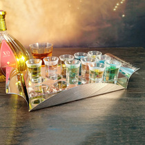 Bar Ktv Stainless Steel Bullets Cup Rack White Wine Beer Foreign Wine Mouther Cocktails glass shelf Wine Creative