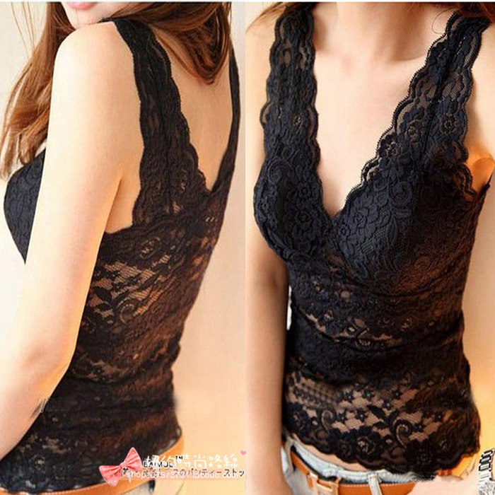 2020 Spring/Summer New Collection Korean Authentic Women's Lace Vest Feminine Lace Tube Top Camisole 2020 Spring/Summer New Collection Korean Authentic Women's Lace Vest Feminine Lace Tube Top Camisole