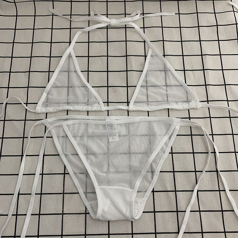 Super Sexy Hot Lingerie Set Transparent Bra Thin Emotional Lace-Up Bra Seductive See-Through Women's Underwear Super Sexy Hot Lingerie Set Transparent Bra Thin Emotional Lace-Up Bra Seductive See-Through Women's Underwear