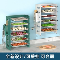 With dish multi-layer hot pot preparation dish facade wall hanging folding kitchen to include multi-function stainless steel