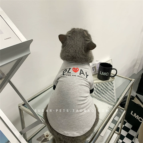 Tide Brand Pet Dog Одежда кот осенью и зимой, модный бренд британский короткий голубая кошка Biemi Bel Mei Xuenari маленькая и средняя собака