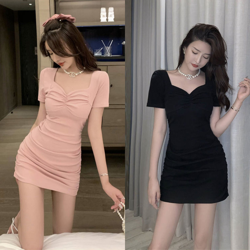 French-Style Sexy and Elegant Petite Bodycon Mini Skirt for Women, New Summer Slim-Fit Slimming Hot Girl Dress