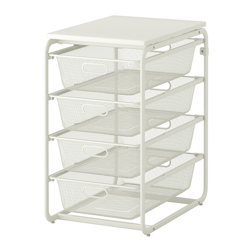 Ikea Genuine Purchasing Eggert Basket Racks Bathroom Balcony 6 Layer Basket Frame High 4 2 Large Small Wheels 70cm 100cm Top Shelf Dense Mesh
