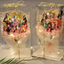 Childrens birthday gift girl girl daughter creative practical little princess 10 year old Aisha Doll Bouquet Childrens Day