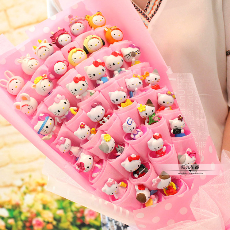 hello kitty paparazzi Hello birthday gift ha kt send bestie girlfriend's seventh New Year's Eve gift