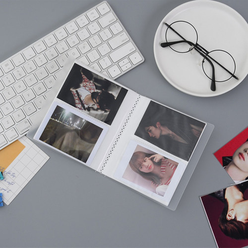 Transparent frosted minimalist photo book containing this 3 inch 4 inch 5 inch 6 inch couple students Write a collection Set Page-style Shadow Set