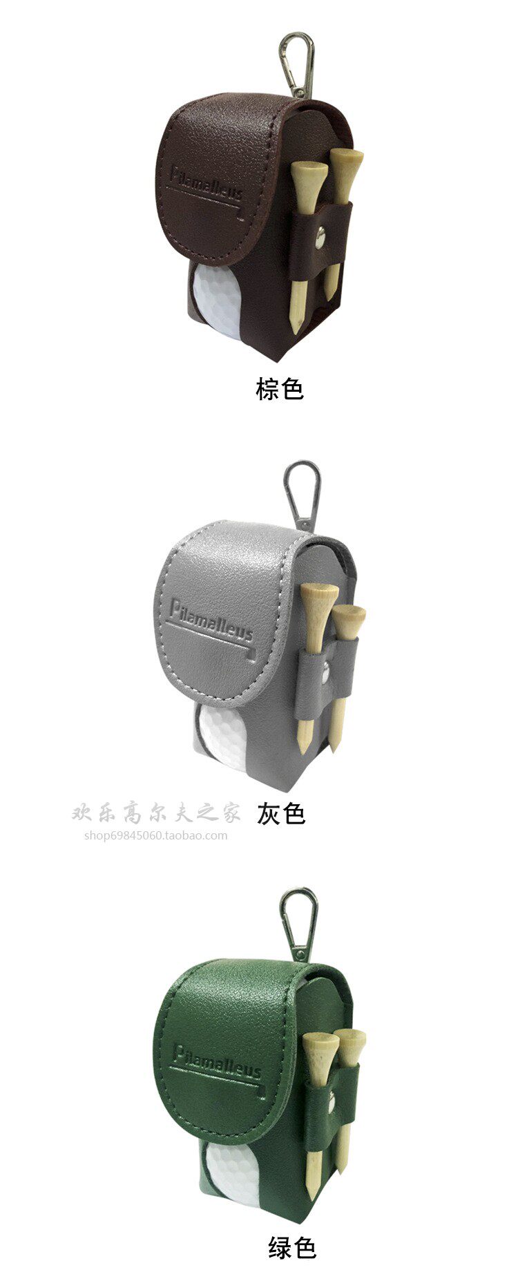 Сумка для гольфа 高尔夫球包新款双球包韩版户外运动多色可选便携带挂钩golf小球袋 Other