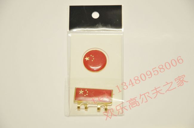 Xác thực mũ golf clip clip mũ cap Mark Mark Trung Quốc cờ đỏ mũ clip clip cap cap găng tay đánh golf