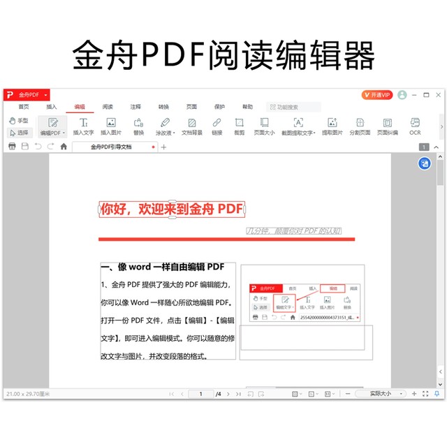 Jinzhou Pdf Reader and Editor Membership Computer Pdf Viewing and Editing Software Pdf Format Conversion Office Tool