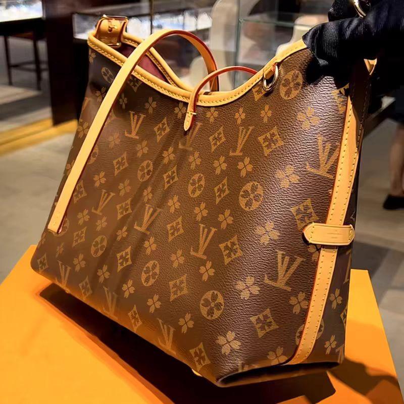 Hong Kong Women's Bag 2026 New Model Carryall Tote Bag Single Shoulder Crossbody Bag Large Capacity Shopping Bag Genuine Leather Bag