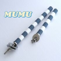 Grinding Tooth Stick Parrot Grinding Claw Stick Frosted Nibble Grinding Claw Stand Pole Bird Supplies Bird Cage Accessories Station Stick Stand 2 Pieces