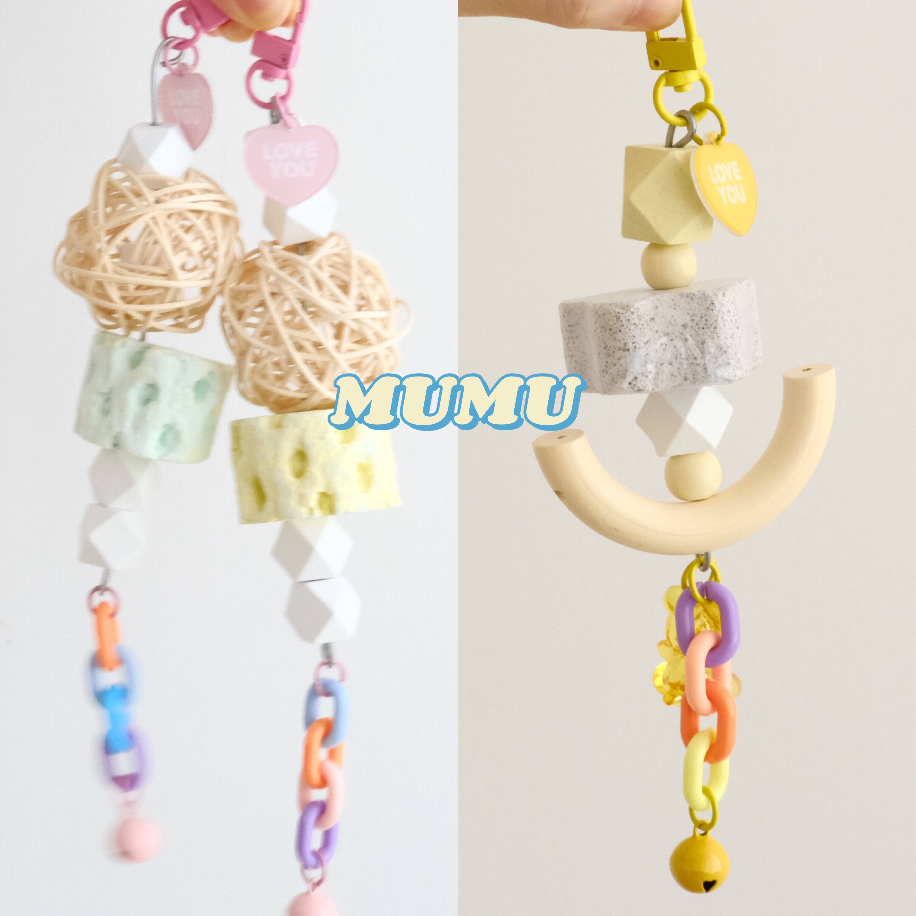 Parrot nibbles toy bird cage decorated with the decoration of the skin of the tooth of the molding tooth to supplement calcium bird toys