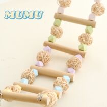 Parrot Toy Bird Supplies Color Autumn gig Cloud ladders Climbing Climbing tiger Peony Peony Xuanfeng Grinding Claw Stand Pole Hamster Cloud Ladder