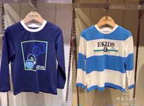 Optometry elandidkidsClosed-in boy clothes autumn boy round neck long sleeve T-shirt EKLAB2301A pure cotton
