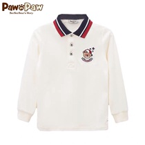 Optometry PawinPaw Bear childrens dress 21 fall The boys long sleeve T-shirt turned over the undershirt PCLWB4915Q