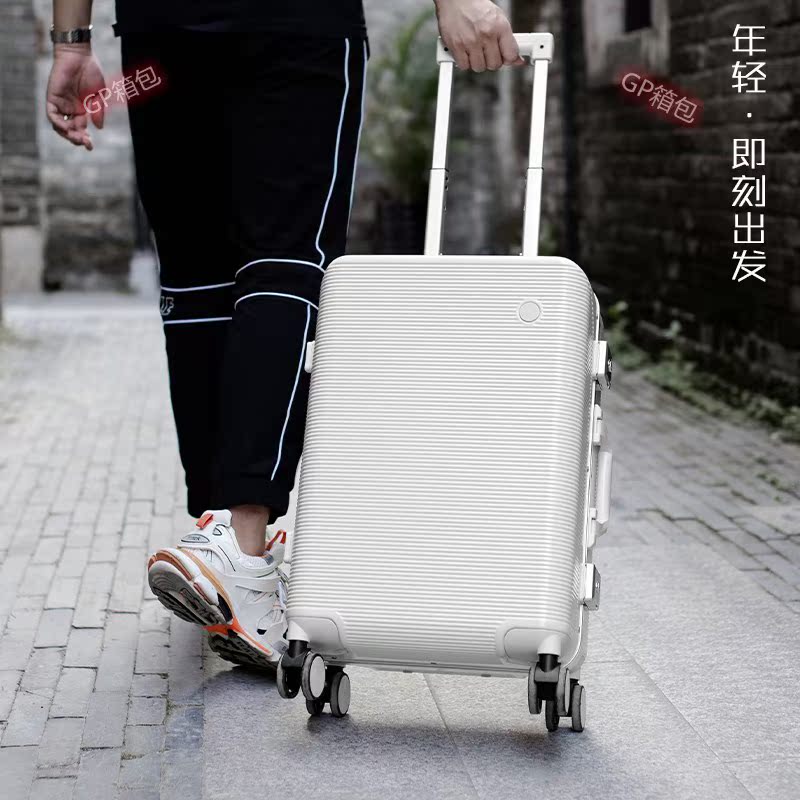 Japanese GP suitcase travel female super quiet, vertical rolling rod box male-wheel boarding password box student