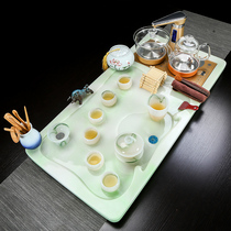 Kung Fu tea set light luxury home simple modern tea tray set fully automatic one Nordic drainage Stone tea table