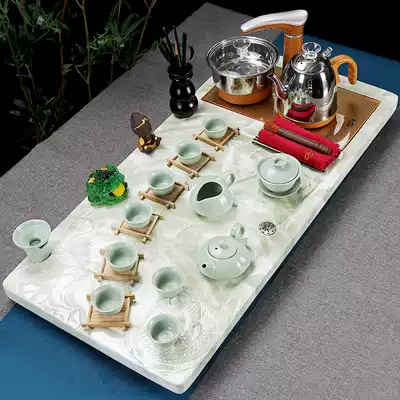 European style anti-marble tea tray set fully automatic one high-end tea set home living room simple modern