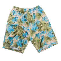 Yarn-dyed silk beach pants mens mulberry silk knitted large size loose casual pants home shorts five points middle pants pajama pants