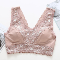 Thin sexy lace sports vest silk chest body shaping underwear without steel ring bra type bra wrap chest with chest pad
