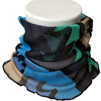 Real silk knit mesh neck cover silk towels small surrounding neck printed cover head scarf mulberry silk false collar sun protection collar