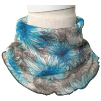 Silk mesh collar collar collar collar bib fake collar dual-purpose turban silk hair belt sun protection pullover scarf thin silk scarf