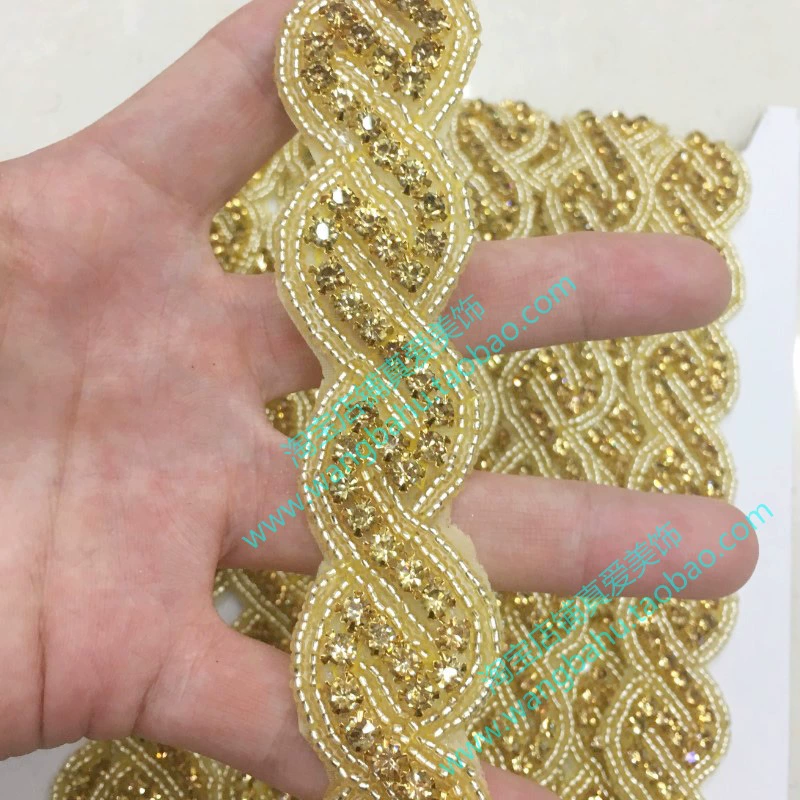 Màu vàng AB Màu Rhinestone Chuỗi Quần áo hình chữ S Trang phục Trang phục May bằng tay Giày khoan Mũ Túi Tự làm Vật liệu Thủ công Máy khoan - Công cụ & vật liệu may DIY