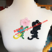 Light Pink Blue Green Yellow Black Beads Hand Nails Beads Small Flowers DIY Knit Sweaters Small Coats Decorated Beads Bouquet Flowers