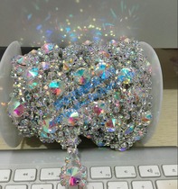 blingblingAB color rhinestone chain Golden diamond dress sandals trim strip dance performance suit decoration drill