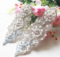 Korean flower water drop horse eye gem crystal glass diamond decoration finished wedding dress dress dress wedding shoes decoration Diamond Flower