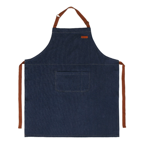 Джинсовый японский модный фартук для работы для влюбленных, чай с молоком подходит для мужчин и женщин
