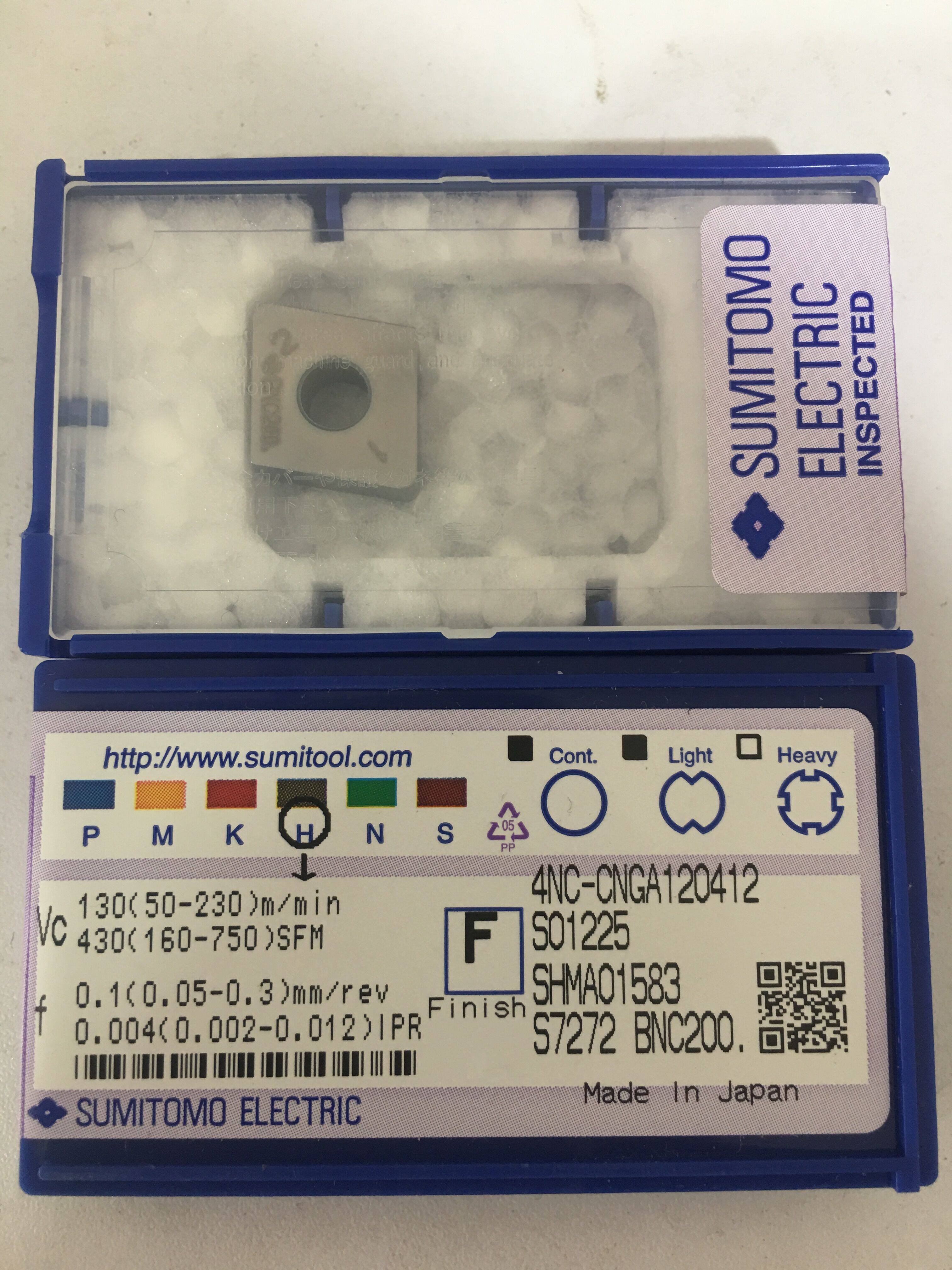 Sumitomo SUMITOMO of Japan 4NC-CNGA120412 BNC200