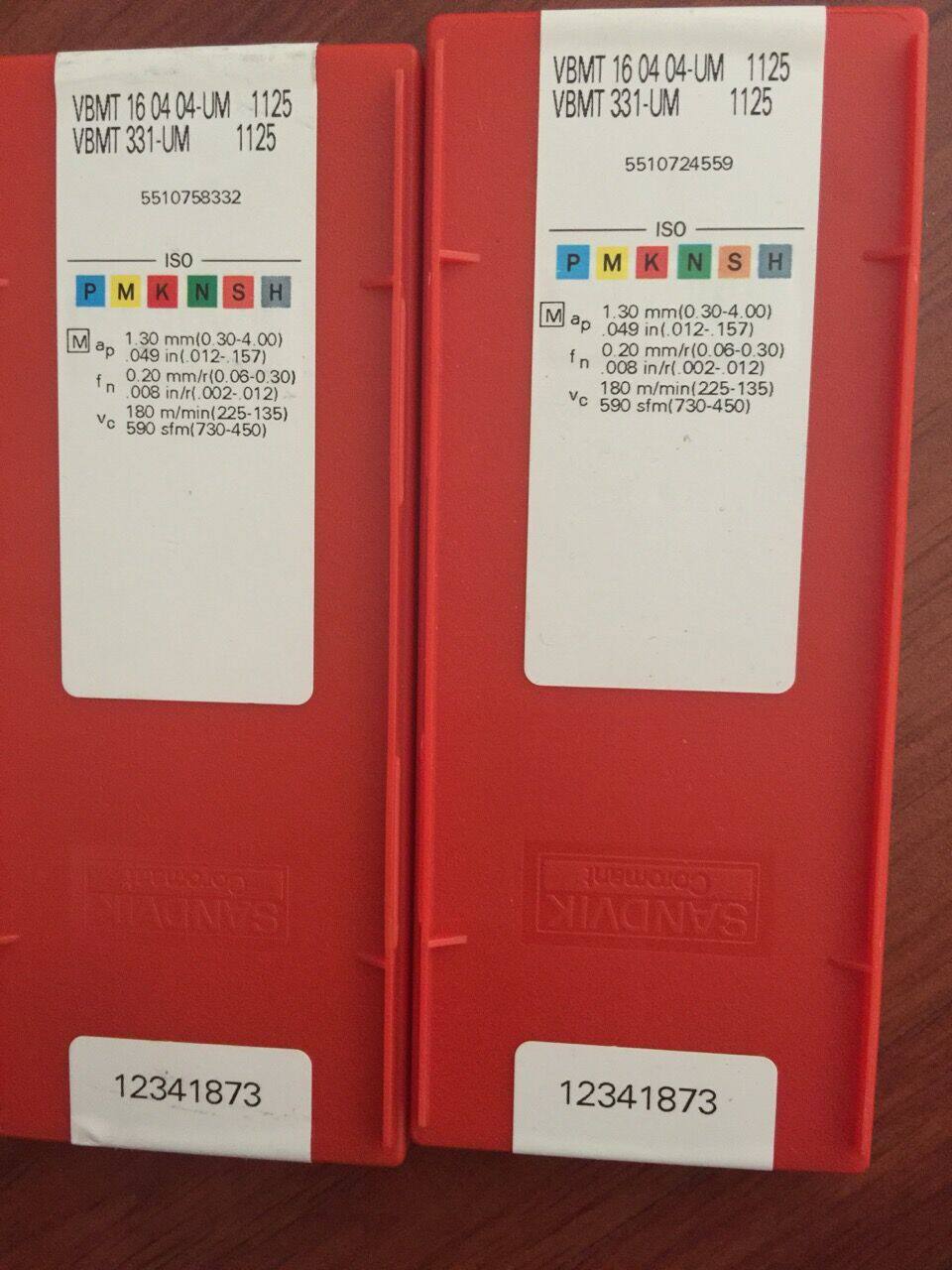 The SANDVIK Mountain Tickwick VBMT160404-UM 1125