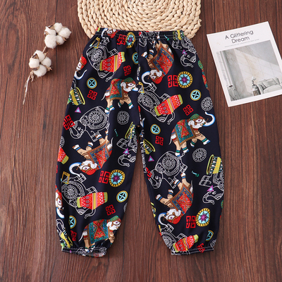 Thin Floral Artificial Cotton Baby Bloomers for Boys and Girls — 3