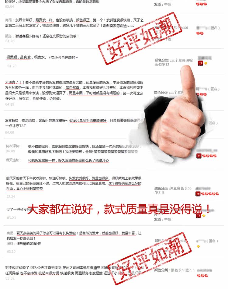 Extension cheveux - Ref 226488 Image 26