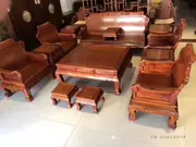 Gỗ hồng mộc Burmese trái cây lớn gỗ hồng mộc đơn giản bộ sáu bảng điều khiển đèn ngủ La Hán nội thất gỗ gụ Việt Nam - Bộ đồ nội thất
