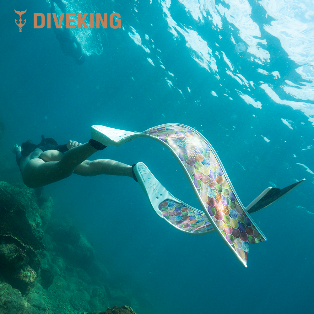 DIVEKING FREE DIVING FOOT WEBBED PURE CARBON FIBER DYNAMI Deep diving equipment Free diving Adults Professional