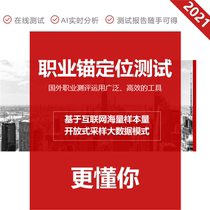 Career Anchor test Career positioning Value assessment scale Career planning development questionnaire Online psychological test