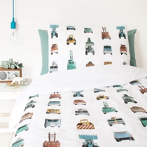 Dutch imported studio ditte childrens bedding quilt cover engineering vehicle production in Portugal