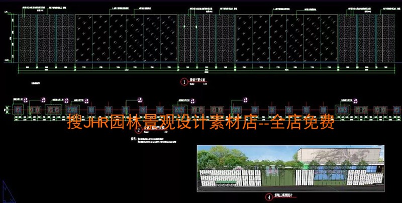 T369创意现代居住小区样板示范区景观设计方案施工图CAD图...-15