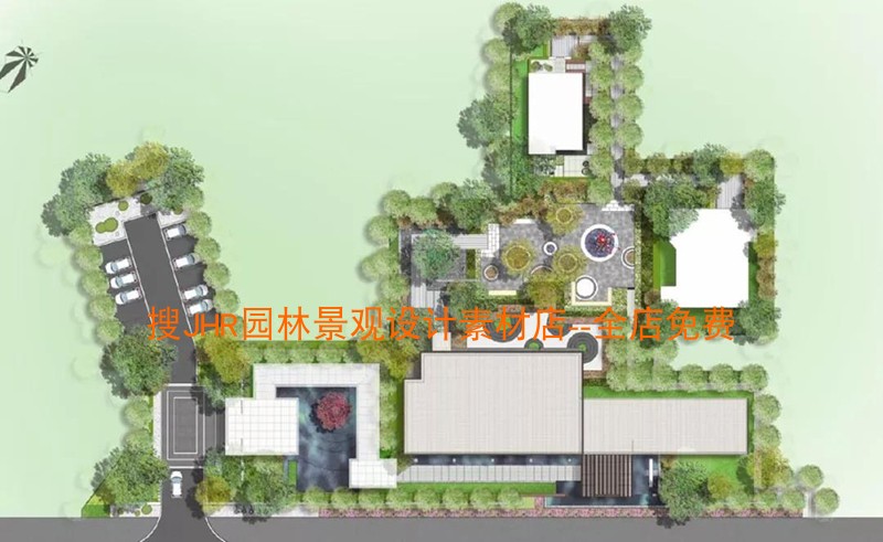 T369创意现代居住小区样板示范区景观设计方案施工图CAD图...-2