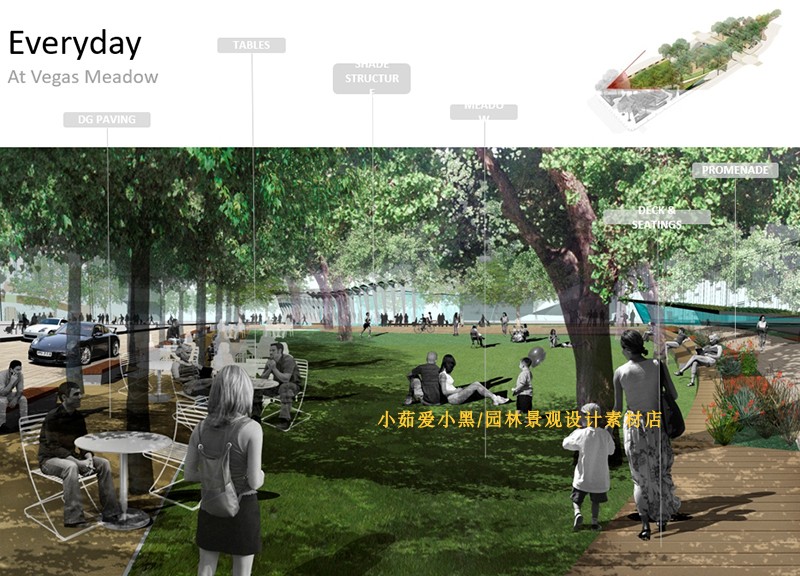 T1314广场公园景观规划设计方案PPT素材效果图出国留学作品...-9