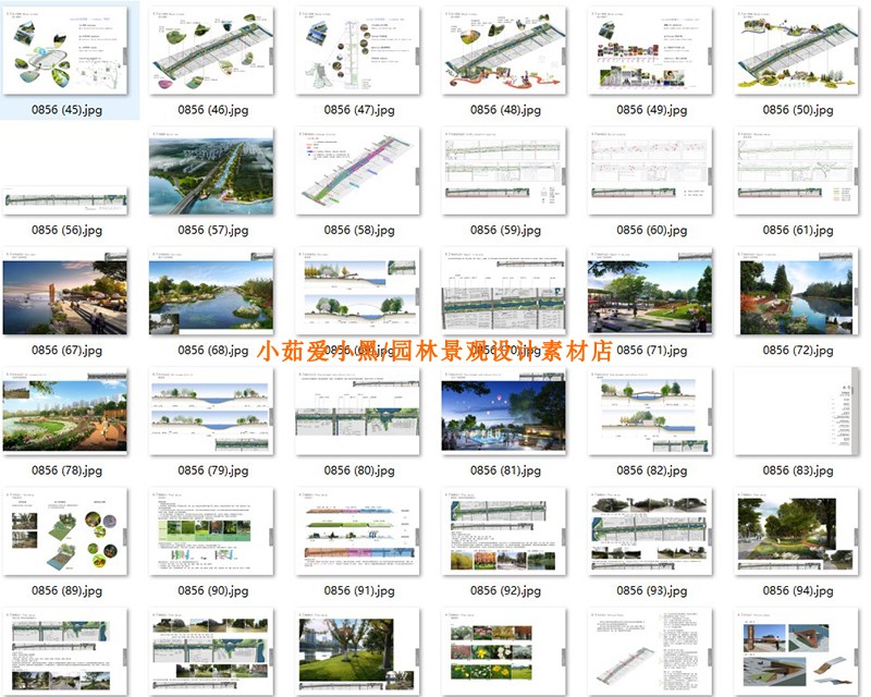 T1443 SAW河道滨水绿地公园景观设计方案文本10套平面分析效...-4
