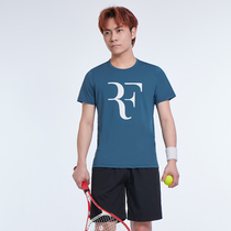 Looking for passers-by sports Federer tennis suit Mens short-sleeved quick-drying T-shirt Badminton sports top commemorative suit